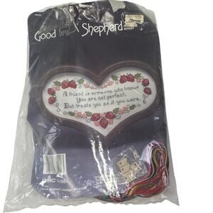 Vintage 1984 Good Shepherd Strawberry Friend DMC Floss Counted Cross Stitch Kit
